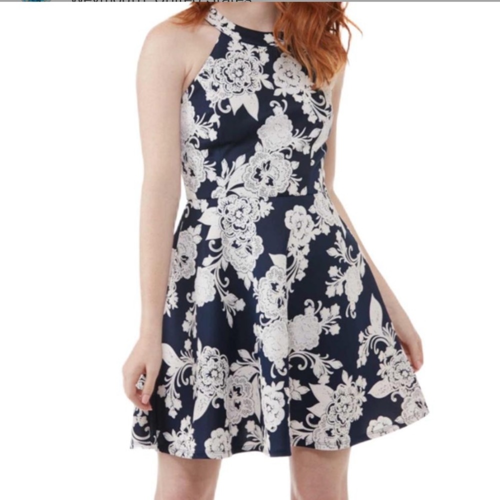 Floral Navy Dress